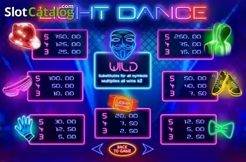 Скрин5. Light Dance слот