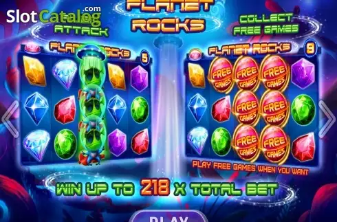 Скрин2. Planet Rocks слот