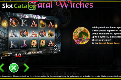 Скрин5. Fatal Witches слот