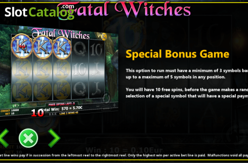 Скрин6. Fatal Witches слот
