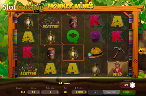 Скрин5. Monkey Mines слот