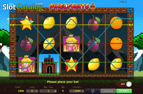 Скрин2. Pixel Fruits 2D слот