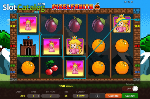 Скрин5. Pixel Fruits 2D слот