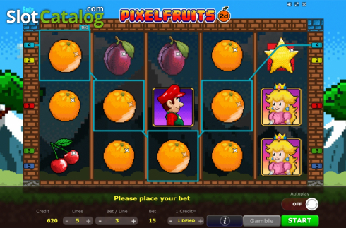 Скрин6. Pixel Fruits 2D слот