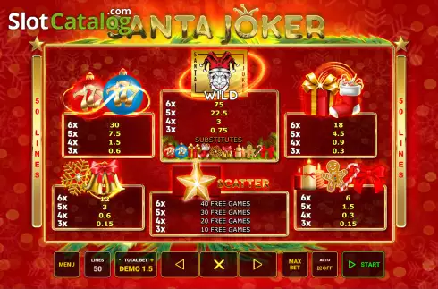 Скрин6. Santa Joker слот
