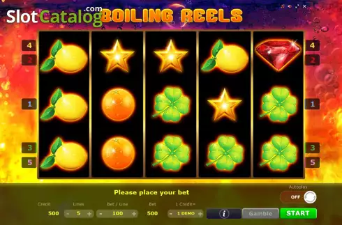Скрин2. Boiling Reels слот
