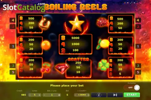 Скрин6. Boiling Reels слот
