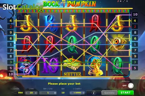 Скрин2. Book of Pumpkin (Five Men Games) слот