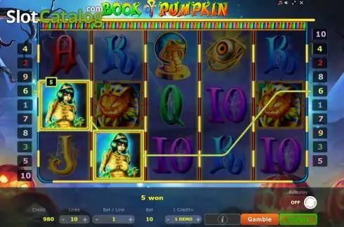 Скрин3. Book of Pumpkin (Five Men Games) слот