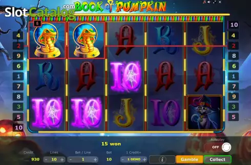 Скрин4. Book of Pumpkin (Five Men Games) слот
