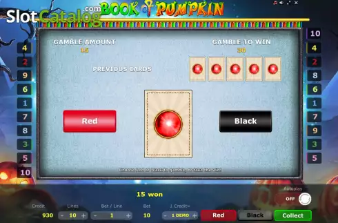 Скрин5. Book of Pumpkin (Five Men Games) слот