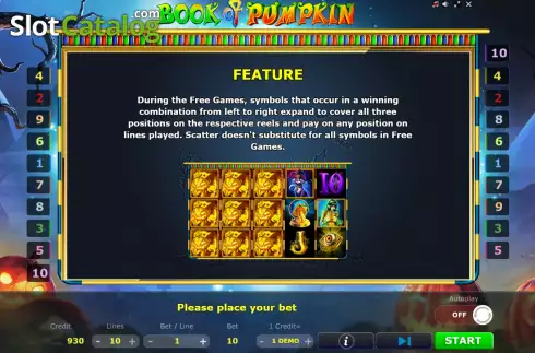 Скрин7. Book of Pumpkin (Five Men Games) слот