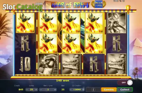 Скрин4. Gods of Egypt (Five Men Games) слот