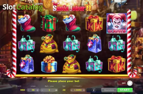 Скрин2. Santa Joker II слот