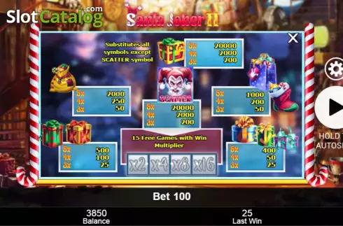 Скрин7. Santa Joker II слот