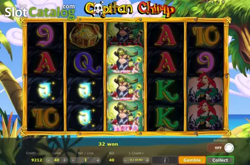 Скрин4. Capitan Chimp слот
