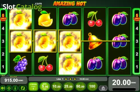 Скрин3. Amazing Hot слот