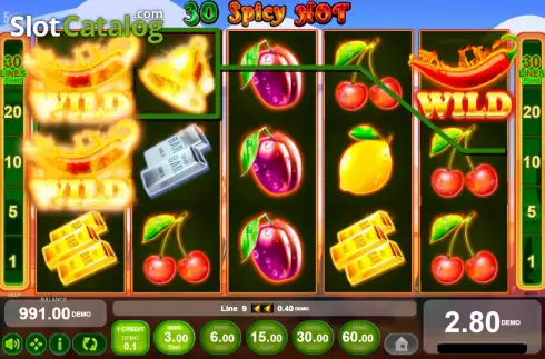 Скрин4. 30 Spicy Hot слот
