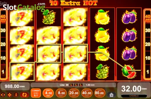 Скрин3. 40 Extra Hot слот