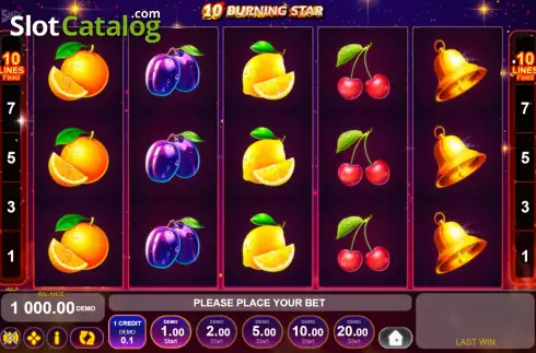 Скрин2. 10 Burning Star слот