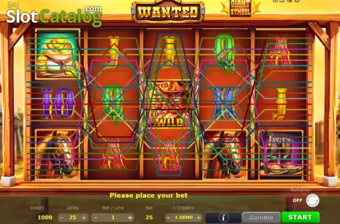 Скрин2. Wanted (Five Men Games) слот