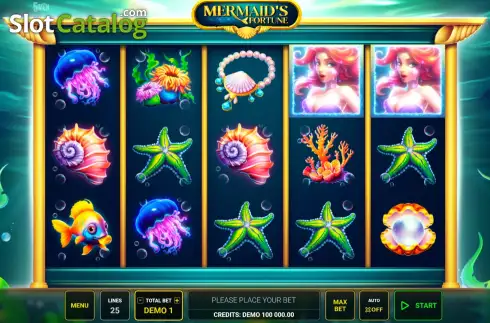 Скрин2. Mermaid's Fortune (Five Men Games) слот