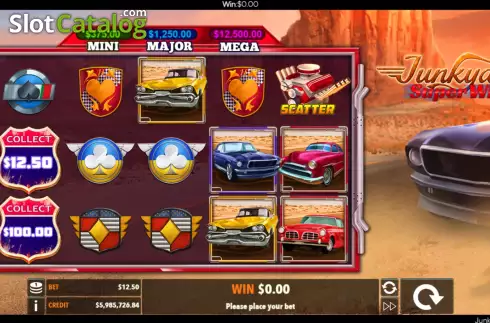 Скрин2. Junkyard Super Wheels слот
