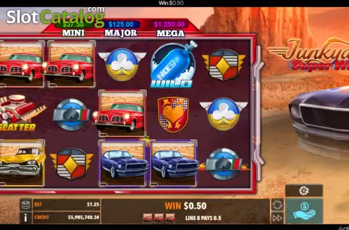 Скрин3. Junkyard Super Wheels слот