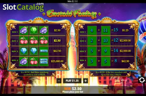 Скрин6. Emerald Fantasy Scratch Card слот
