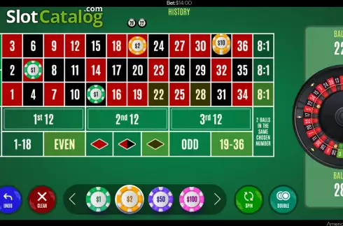 Скрин4. Double Ball American Roulette слот
