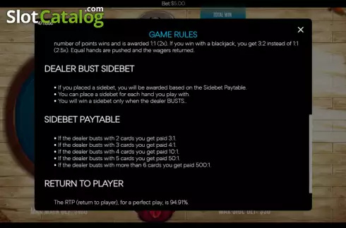 Скрин9. Blackjack 11 слот