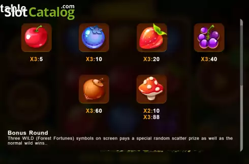 Скрин7. Forest Fortunes слот