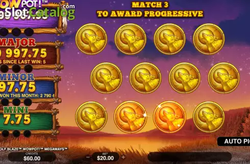 Скрин4. Wolf Blaze WOWPOT! Megaways слот