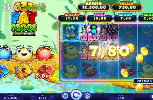 Скрин4. 333 Fat Frogs Power Combo слот