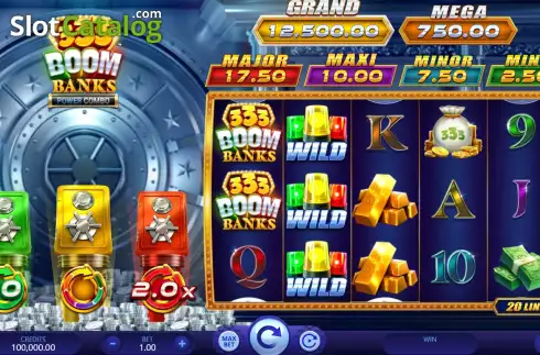 Скрин2. 333 Boom Banks Power Combo слот