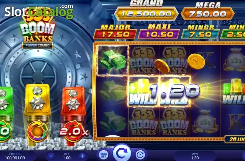 Скрин4. 333 Boom Banks Power Combo слот