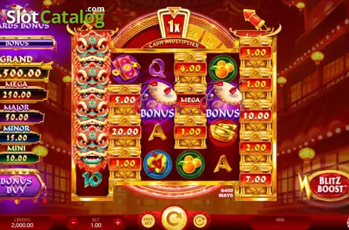 Скрин2. Fu Wǔ Shī Gold Blitz Ultimate слот