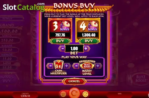 Скрин6. Fu Wǔ Shī Gold Blitz Ultimate слот