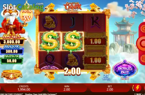 Скрин3. Floating Tiger Gold Blitz Fortunes слот