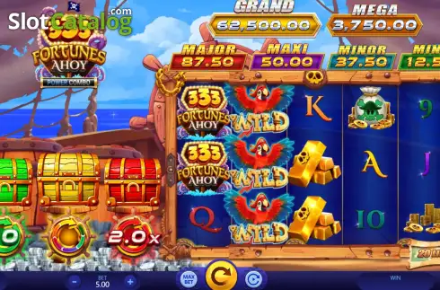 Скрин2. 333 Fortunes Ahoy Power Combo слот