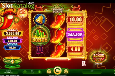 Скрин2. Picante Gold Blitz Fortunes слот