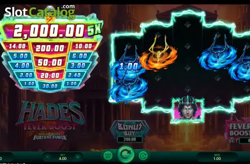 Скрин3. Hades Fever Boost Gold Blitz Fortune Tower слот