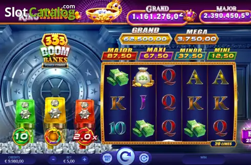 Скрин2. 333 Boom Banks Power Combo King Millions слот