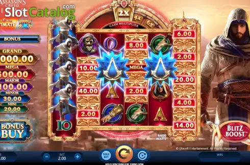 Скрин2. Assassin’s Creed Mirage x Gold Blitz Ultimate Double X слот