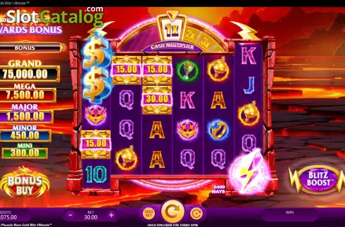 Скрин2. Ascending Phoenix Blaze Gold Blitz Ultimate слот