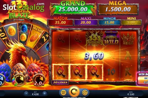 Скрин3. 333 Phoenix Blaze Power Combo слот