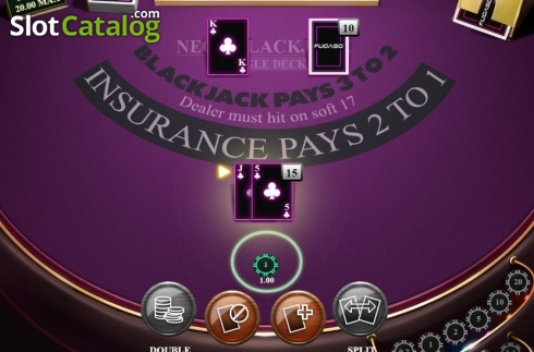 Скрин4. Neon Blackjack Single Deck слот
