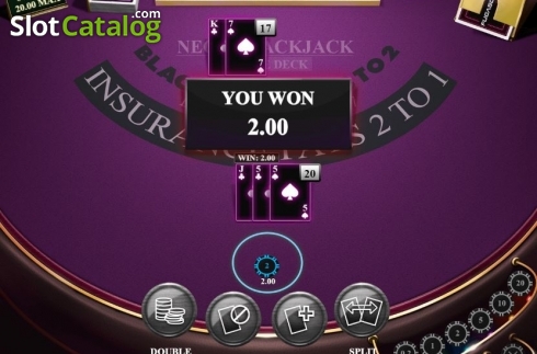 Скрин6. Neon Blackjack Single Deck слот