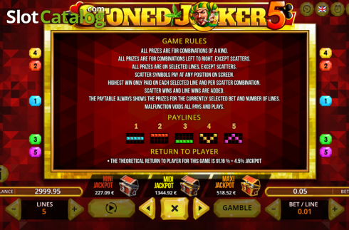 Скрин6. Stoned Joker 5 слот