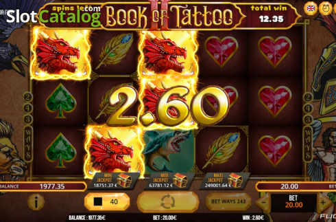 Скрин9. Book Of Tattoo 2 слот